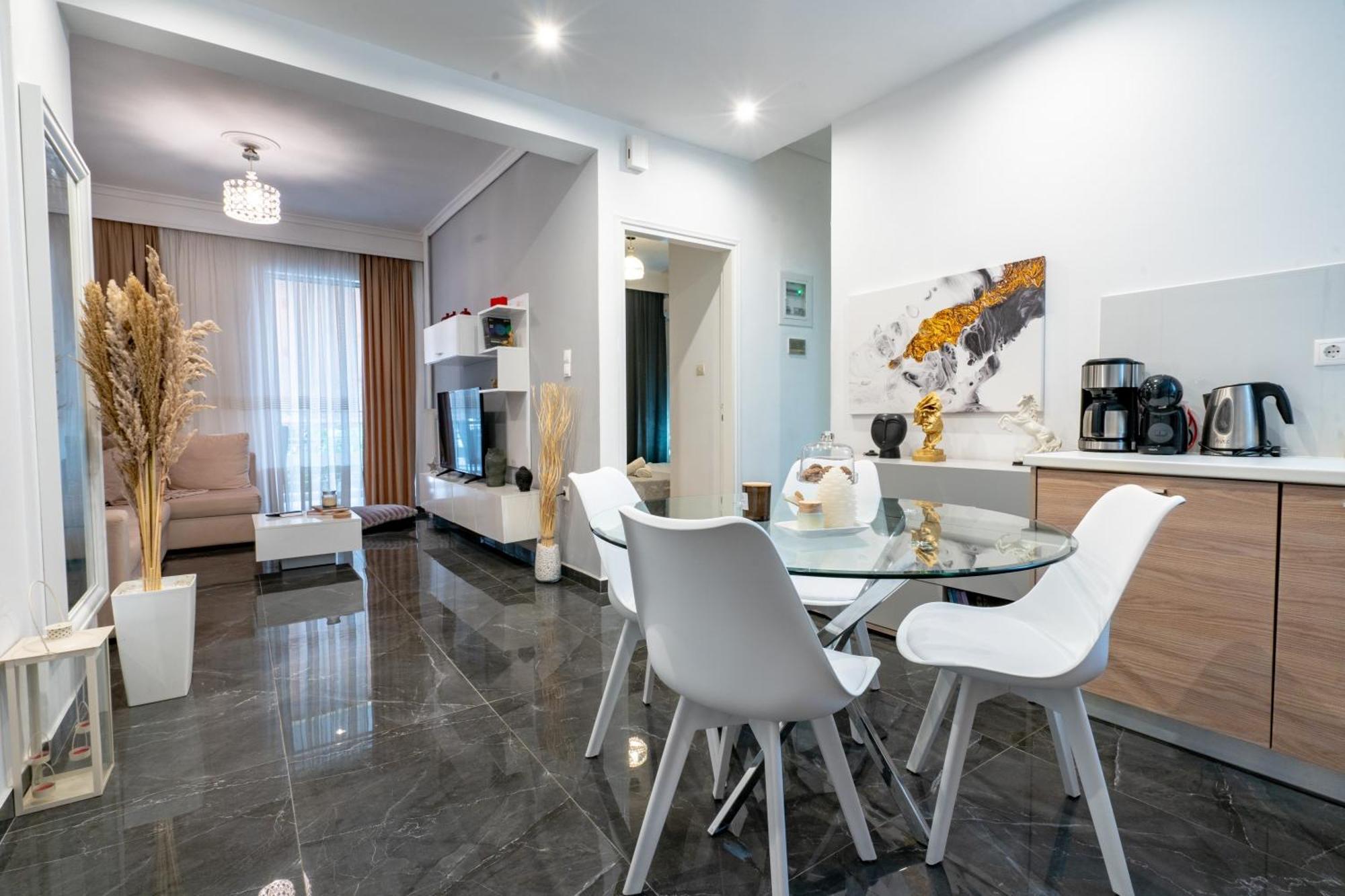 Neo Irakleio Train St. 1 Bedrm 4 Pers. Apartment Athena Bagian luar foto