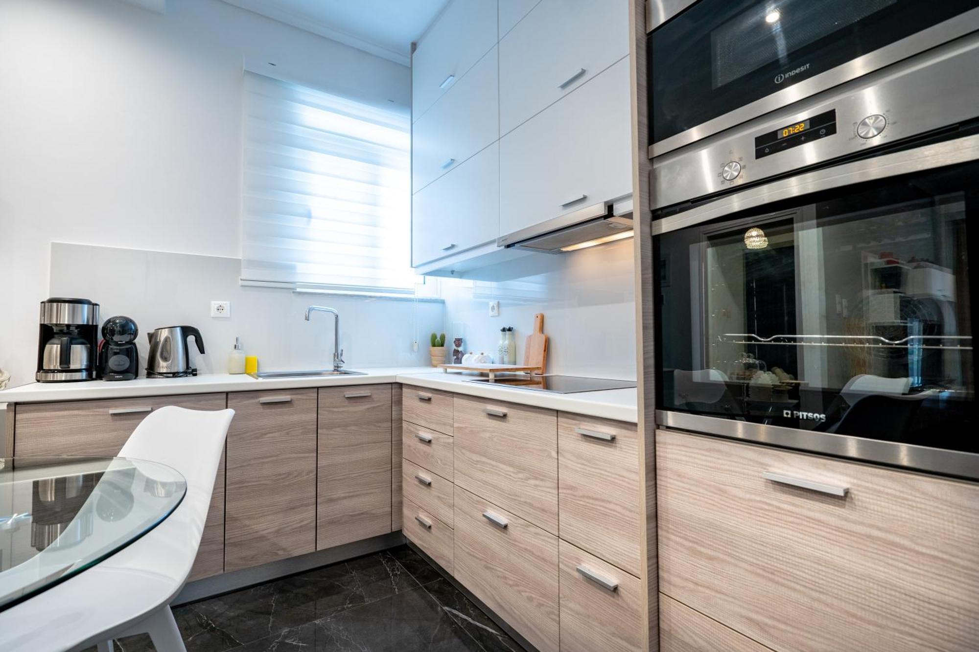 Neo Irakleio Train St. 1 Bedrm 4 Pers. Apartment Athena Bagian luar foto