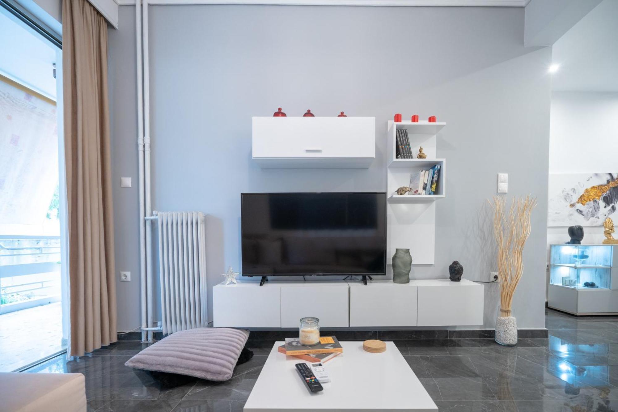 Neo Irakleio Train St. 1 Bedrm 4 Pers. Apartment Athena Bagian luar foto