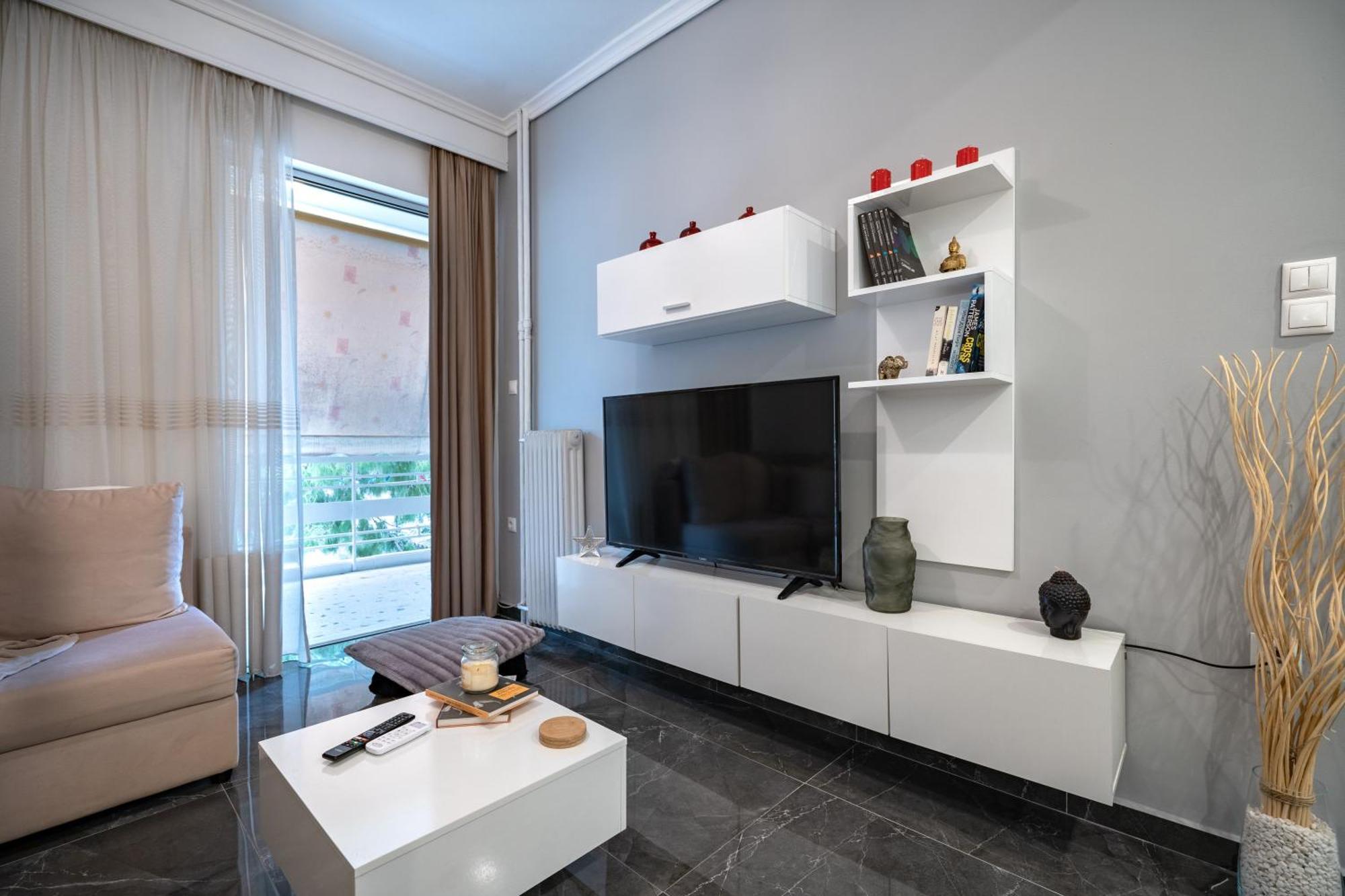 Neo Irakleio Train St. 1 Bedrm 4 Pers. Apartment Athena Bagian luar foto